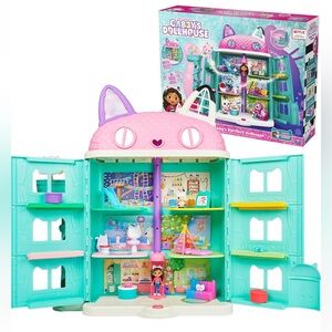 Gabby's Dollhouse Purrfect Dollhouse Playset Toys with 15 Pieces - New in Box